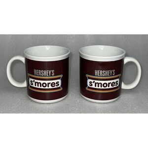 Lot of 2 Hershey's S'Mores‎ Retro Colorway Coffee Mugs Vintage Great Condition